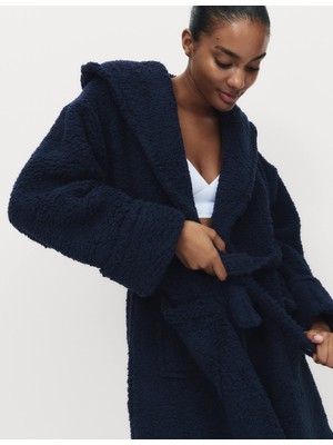 Marks & Spencer Teddy Borg Kapüşonlu Sabahlık