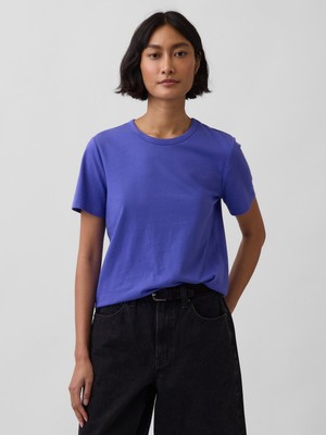 Gap Kadın Açık Mavi Organik Pamuk Vintagesoft T-Shirt