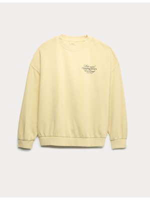 Marks & Spencer Pamuk Karışımlı Sweatshirt (6‑16 Yaş)