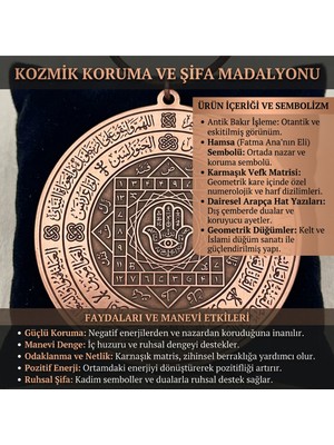Zib Grips Fatma Ana Eli Bakır Kolye Bereket Nazar Vefk