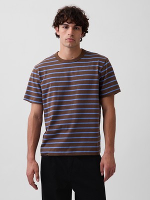 Gap Erkek Kahverengi Heavyweight Relaxed T-Shirt
