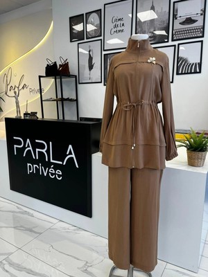 Otto Desigen Fermuarlı Pantolonlu Takım