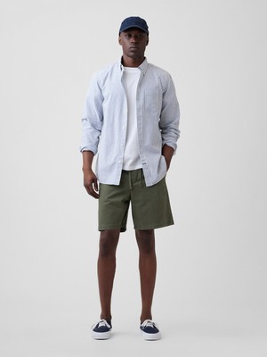 Gap Erkek Yeşil 7" Essential Pull-On Khaki Şort