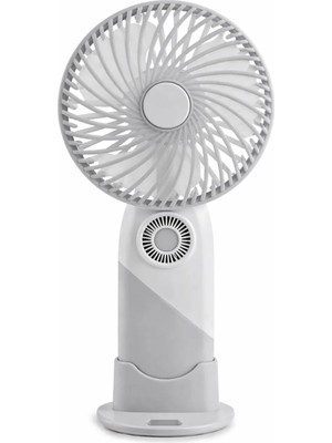 İnovaxis Taşınabilir Mini Fan 1,5 W USB Şarjlı Sessiz El Vantilatörü 3 Kademeli Hız Ayarı ile