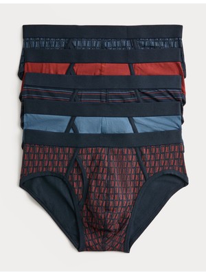 Marks & Spencer 5'li Desenli Brief Seti