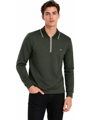 Advante Erkek Mevsimlik Spor Polo Yaka Fermuarlı Sweatshırt BGL-ST05468