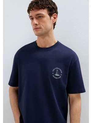 Mavi M0613282-82318 Gemi Baskılı Tişört Erkek T-Shirt