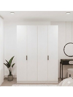dolapmodellericom %100 Mdf 4 Kapılı Gardrop