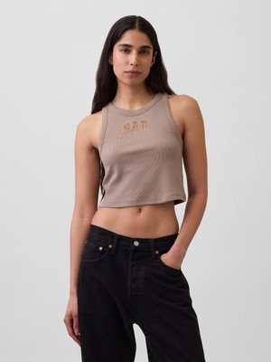Gap Kadın Kahverengi Gap Logo Crop Atlet
