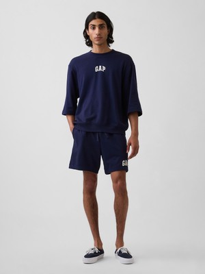 Gap Erkek Lacivert Relaxed Gap Logo Fransız Havlu Kumaş Şort