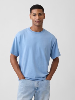 Gap Erkek Açık Mavi Vintagesoft Boxy T-Shirt
