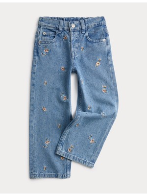 Marks & Spencer Desenli Pamuklu Jean