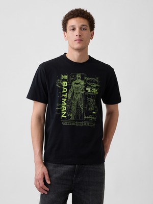 Gap Erkek Siyah Wb™ Batman Everyday Soft Grafik Baskılı T-Shirt