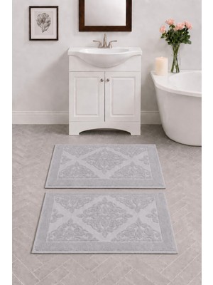 Mela Home 2'li Ayak Havlusu-Ayak Paspası 50*70 cm 2 Adet - Banyo - Misafir -Çeyizlik %100 Pamuk