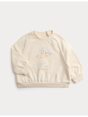 Marks & Spencer Saf Pamuklu Sweatshirt