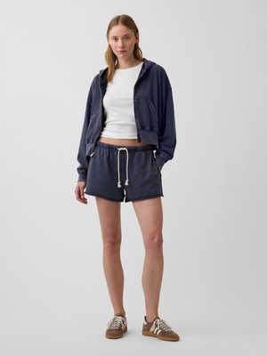Gap Kadın Lacivert 3.5" Vintagesoft Terry Sweat Şort