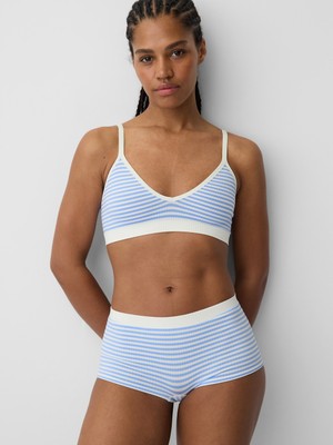 Gap Kadın Açık Mavi Seamless Fitilli Triangle Bralet