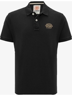 Routefield Plate Erkek Siyah T-Shirt RFPLATE23-10010