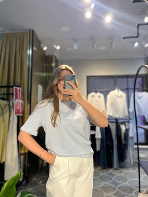 Dilvin Dekoratif Dikişli T-Shirt