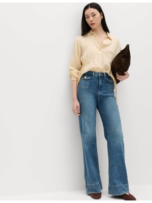 Marks & Spencer Yüksek Bel Flare Jean