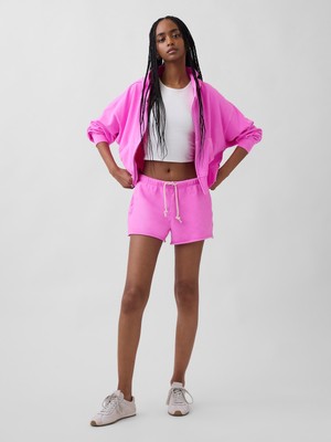 Gap Kadın Pembe 3.5" Vintagesoft Terry Sweat Şort