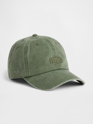 Gap Erkek Haki Washed Logo Beyzbol Şapka