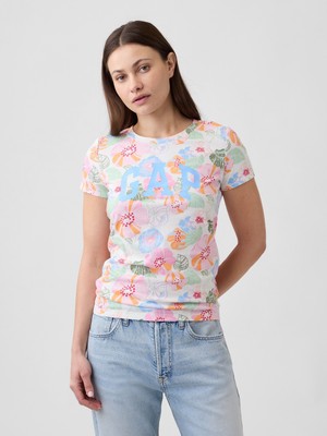 Gap Kadın Çok Renkli Gap Logo T-Shirt