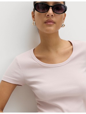 Marks & Spencer Pamuklu Scoop Yaka T-Shirt