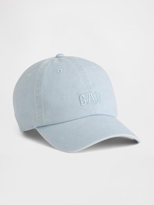 Gap Erkek Açık Mavi Washed Logo Beyzbol Şapka