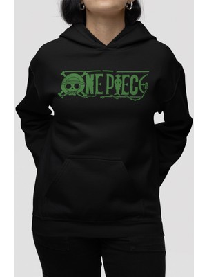 Sevbano One Piece Roronoa Zoro Anime Sırt Baskılı Unisex Oversize Penye Hoodie