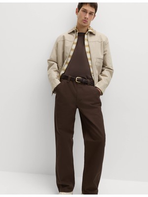 Marks & Spencer Saf Pamuk Loose Fit Utility Pantolon