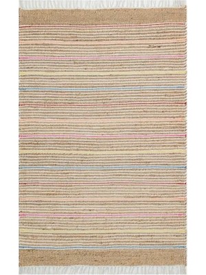 Vivense Yuni Jüt Halı, 05, Naturel Multi, 80X300