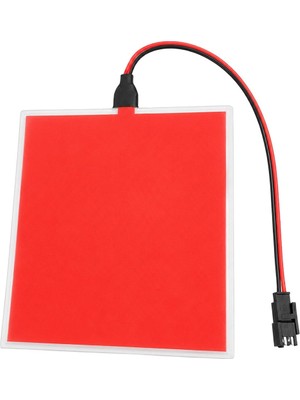 Powermaster PM-37728 100X100MM Elektrominesans (El) 3V LED Panel Kırmızı Aydınlatmalı Esnek Yapı