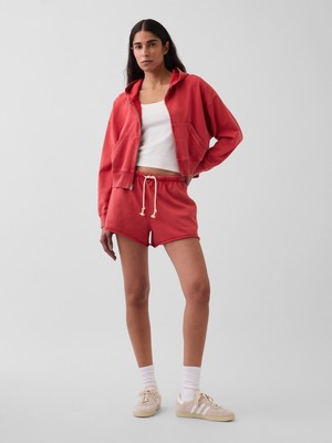 Gap Kadın Kırmızı 3.5" Vintagesoft Terry Sweat Şort