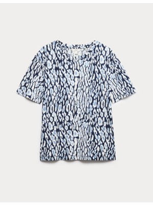 Marks & Spencer Relaxed Fit Kısa Kollu T-Shirt