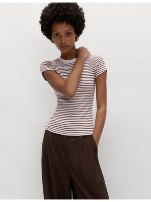 Marks & Spencer Pamuk Karışımlı Kısa Kollu T-Shirt