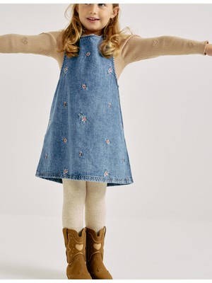 Marks & Spencer Saf Pamuklu Denim Elbise