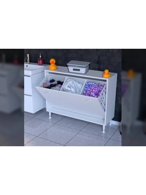 Vivense Söke Sepetli Banyo Dolabı, 90X75X32,8