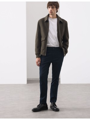 Marks & Spencer Pamuk Karışımlı Slim Fit Pantolon