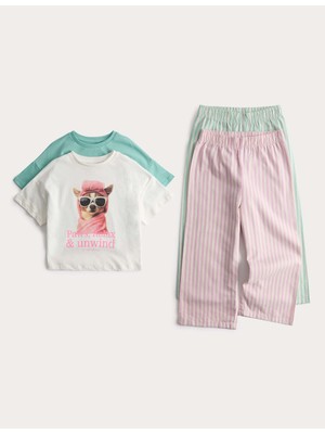 Marks & Spencer 2’li Saf Pamuklu Pijama Takımı (1-8 Yaş)