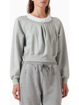 3.1 Phillip Lim Embellished Layer %100 Pamuk Halka Detaylı Tasarım Kadın Bluz