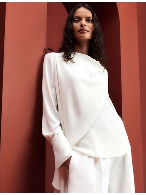 Marks & Spencer Drapeli Detaylı Bluz