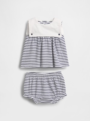 Gap Bebek Lacivert Baby Organik Pamuk Denizci Outfit Set