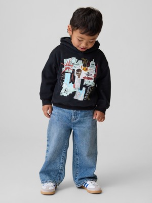 Gap Erkek Bebek Siyah Jean-Michel Basquiat Vintagesoft Sweatshirt