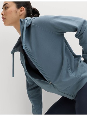 Marks & Spencer Pamuk Karışımlı Fermuarlı Rahat Kesim Kapüşonlu Sweatshirt