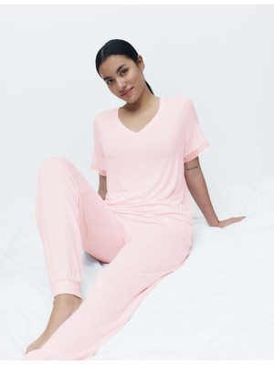 Marks & Spencer Dantel Detaylı Pijama Takımı