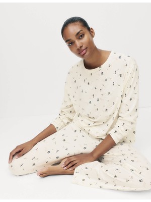 Marks & Spencer %100 Pamuklu Baskılı Pijama Takımı