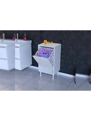 Vivense Söke Sepetli Banyo Dolabı, 45X75X32,5