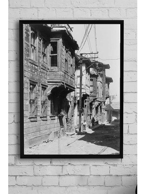 Vuralsin38 (PSTER10883) Eski Istanbul Nostaljik Çerçeveli Tablo (40X50CM)