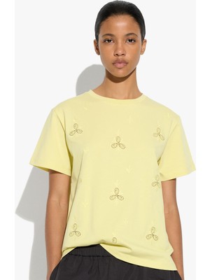 Parfois Kadın %100 Pamuk Nakışlı T-Shirt